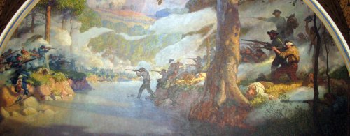 Battle of Wilson's Creek as Depicted in Mural in Missouri State Capitol Cropped